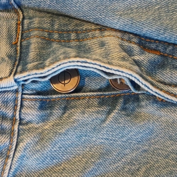 Objects Without Meaning Light Wash High Waisted Cropped Zipper Ankle Jeans A5 - Picture 3 of 6